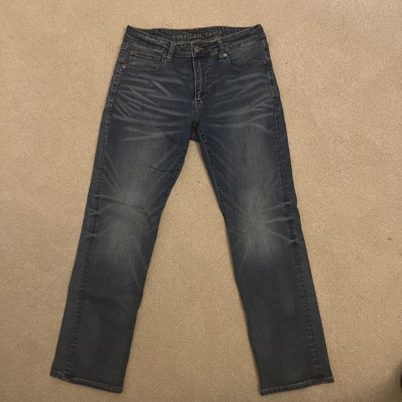 American Eagle Outfitters Other - American Eagle Next Level Stretch Straight Jeans Men’s Size 34x32 Blue Denim
